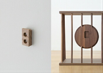 楽天市場】木製シェルフ ウォールラック ウォールナット無垢 天然木