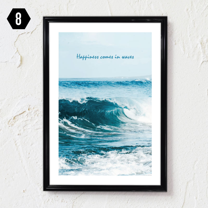 楽天市場】【フレーム付 アートポスター OCEANS】 A4 A3 カラフル