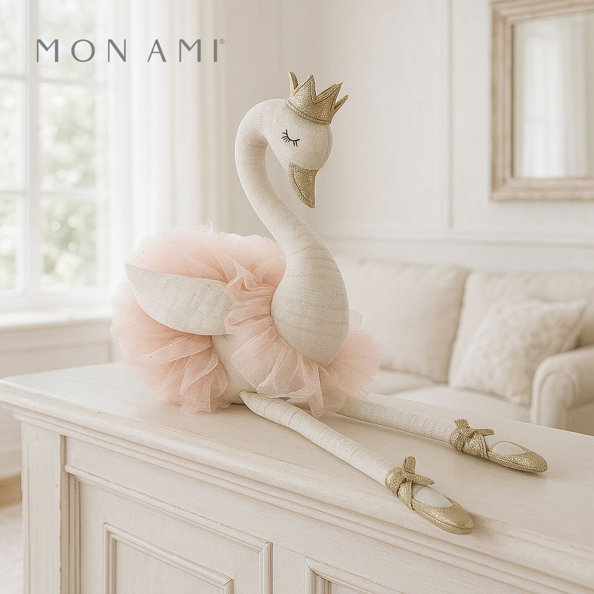 楽天市場】 ライラ スワンバレリーナ 29cm 白鳥 | モナミ ぬいぐるみ