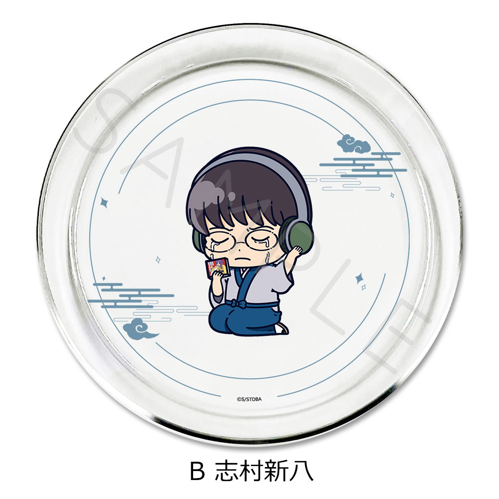 楽天市場】TVアニメ『銀魂』 クリアプレート A(坂田 銀時) B(志村 新八