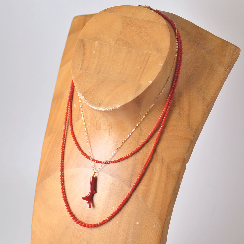 楽天市場】血赤珊瑚 ペンダント トップ チャーム さんご サンゴ K18 18