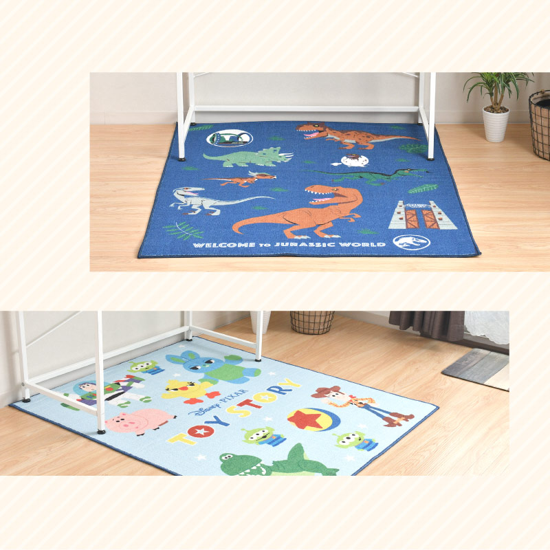 楽天市場】キャラクター デスク カーペット 130×110cm 選べる4種