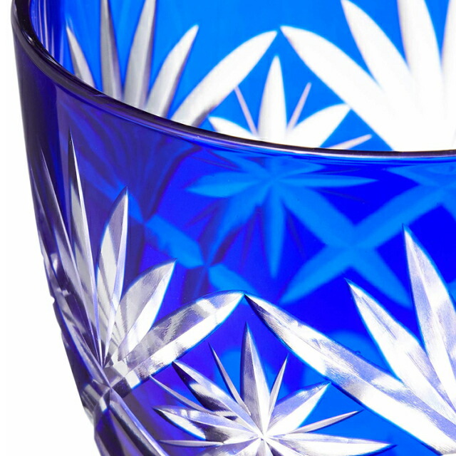 楽天市場】江戸切子 ぐい呑み ペアグラス 星切子 青&赤 プレゼント