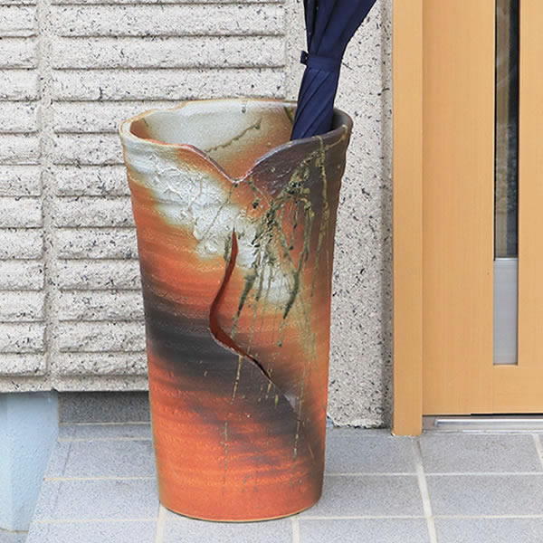 楽天市場】【ポイント10倍】傘立て 陶器傘立て 信楽焼かさたて 和風傘