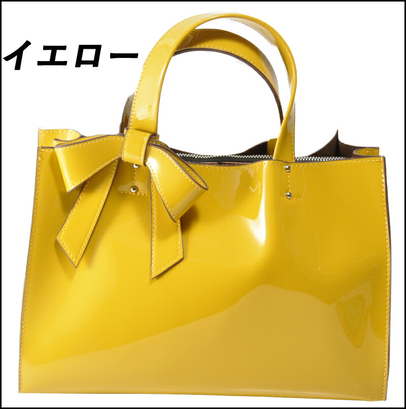 楽天市場】【送料無料】高級感のあるエナメルレディーストートバッグ