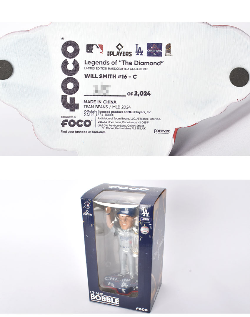 楽天市場】メジャーリーグベースボール ボブルヘッド Will Smith Los