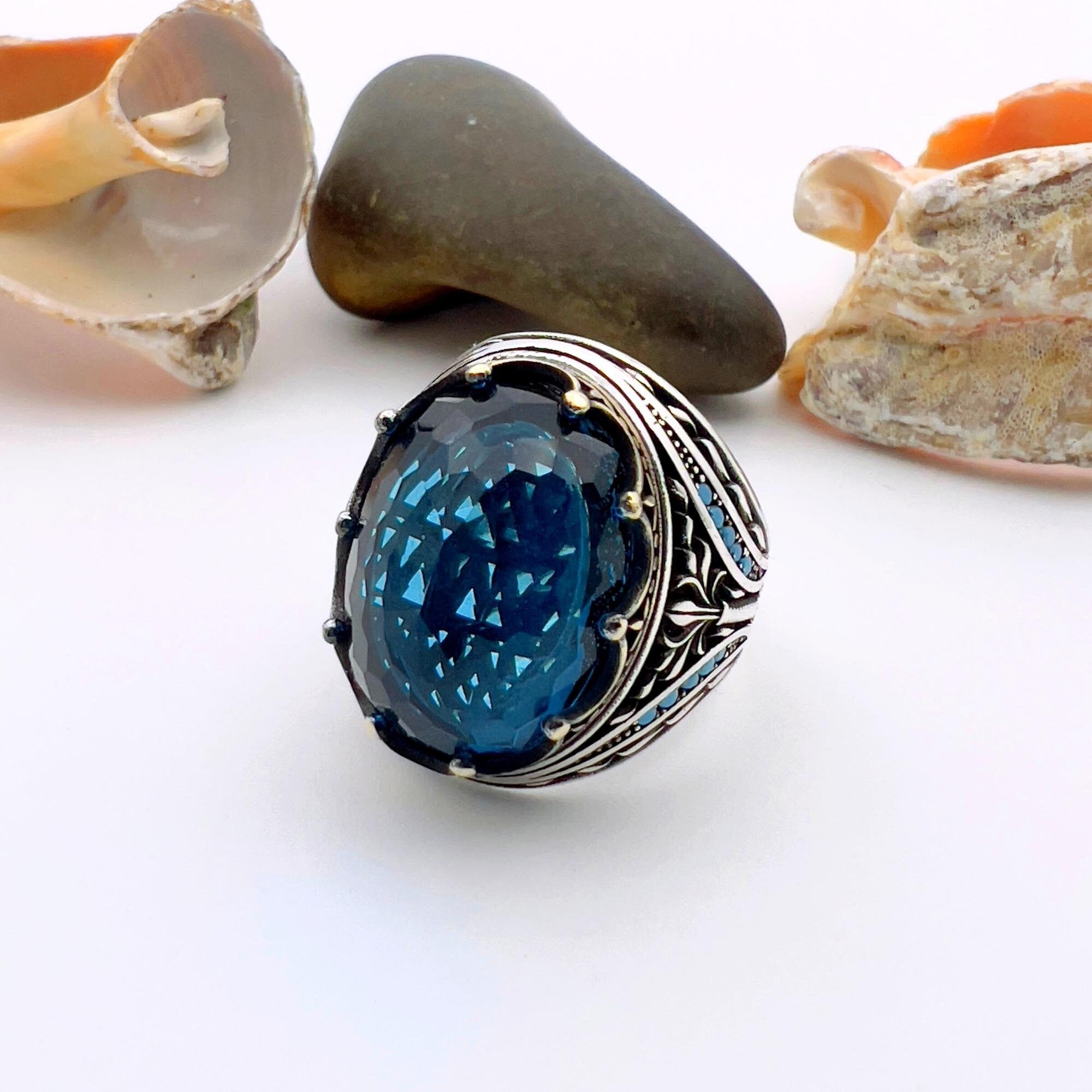 サファイアリング メンズ - TryAladdin