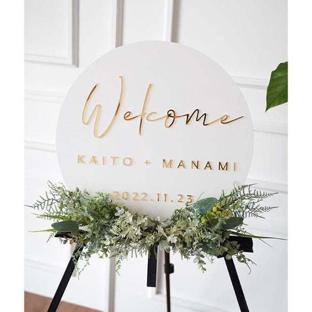 ラウンドウェルカムボード【#A】 – VANILLA CHIC