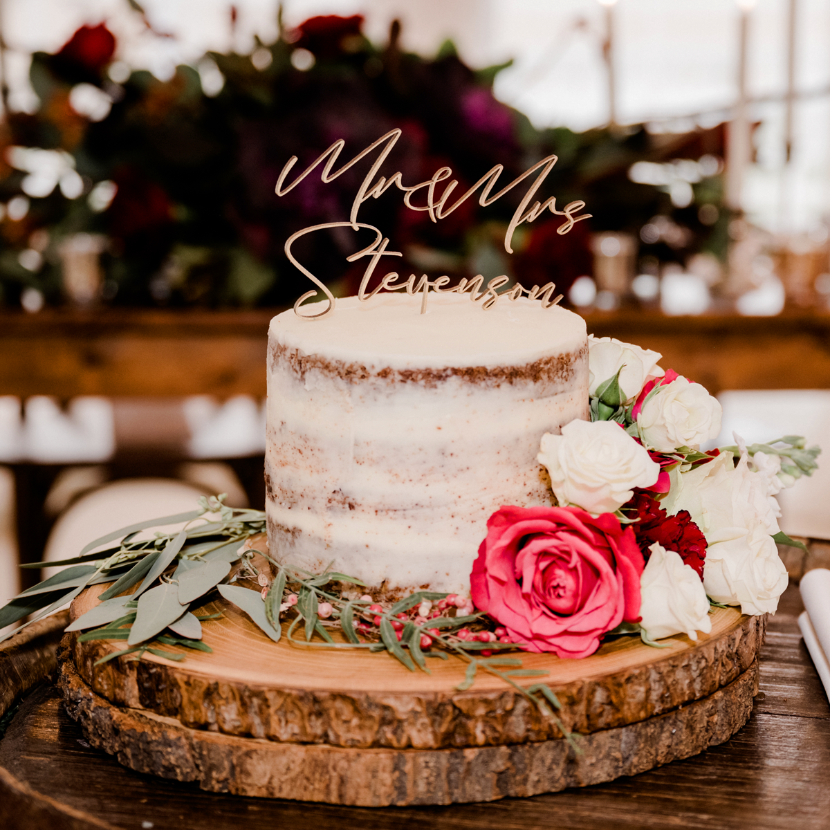 Cake Stand - Wood - Venue 5126