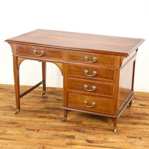 イギリスアンティーク デスク 机 マホガニー材 v_59335 | アンティーク