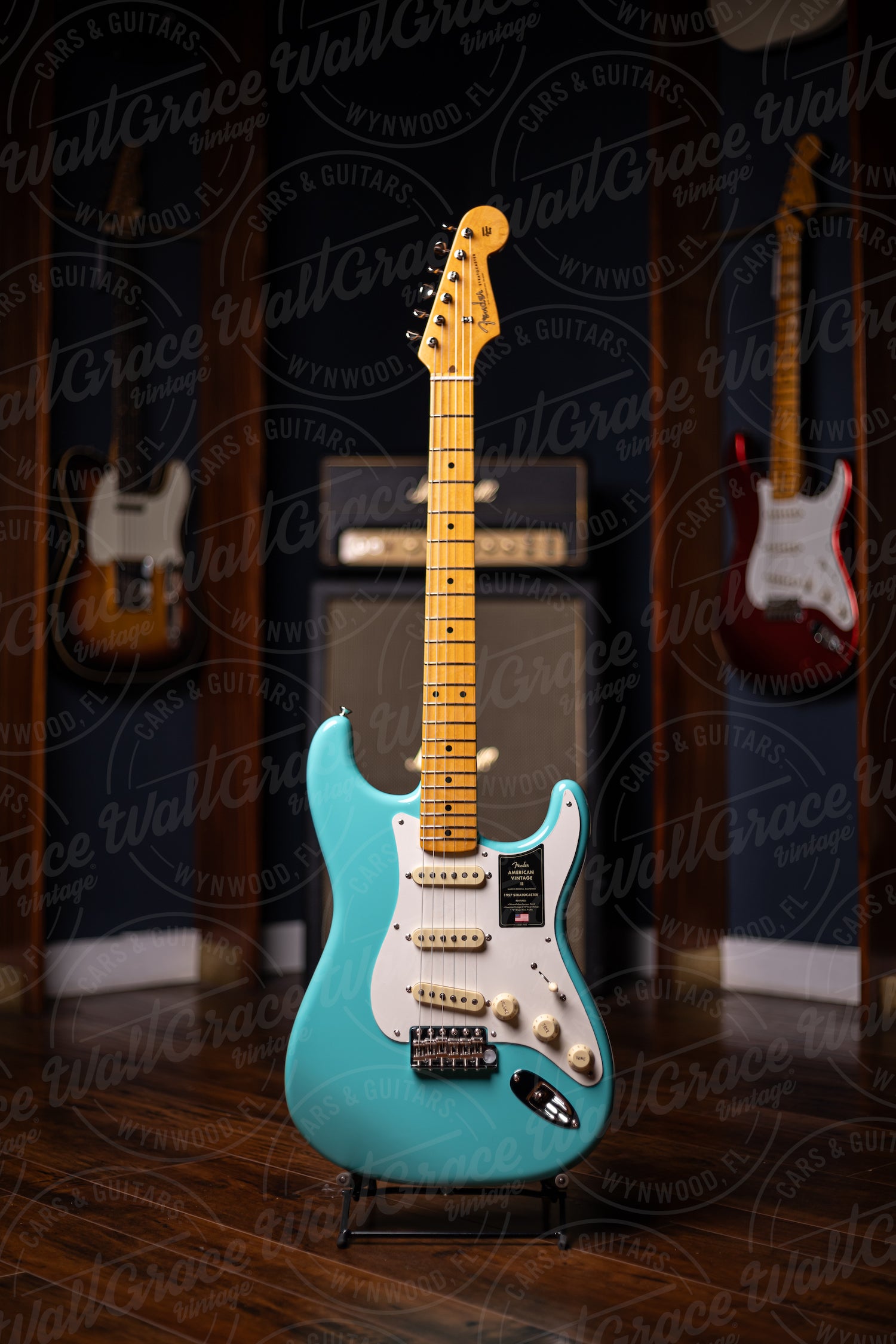 Fender American Vintage II '57 Stratocaster Electric Guitar - Sea