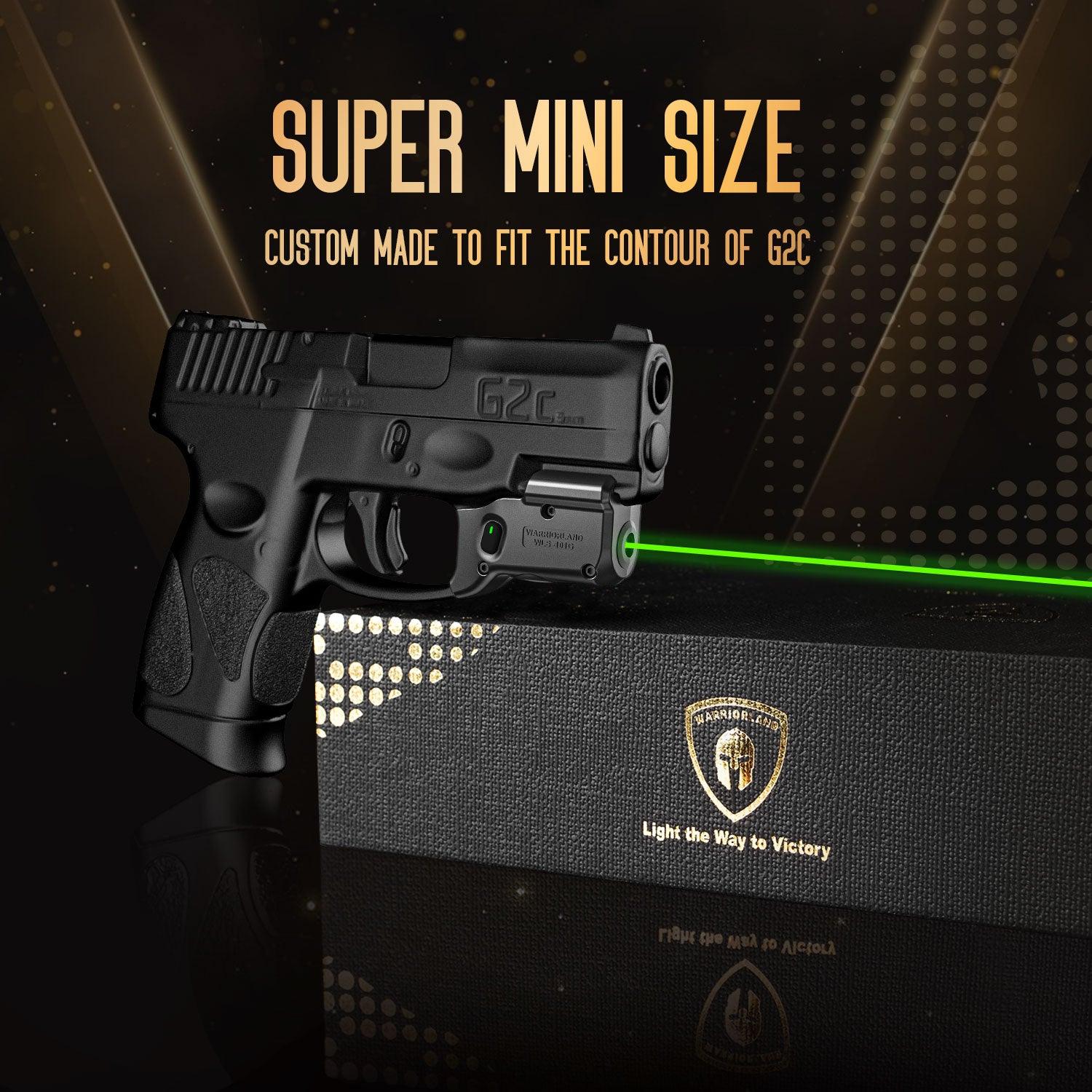 WARRIORLAND Green Laser Sight With Holster Combo Tailored Fit