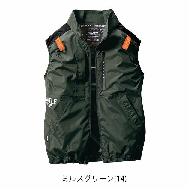 S～XXL BURTLE バートル 空調作業服 作業着 ACベスト 2024年新作(ユニ