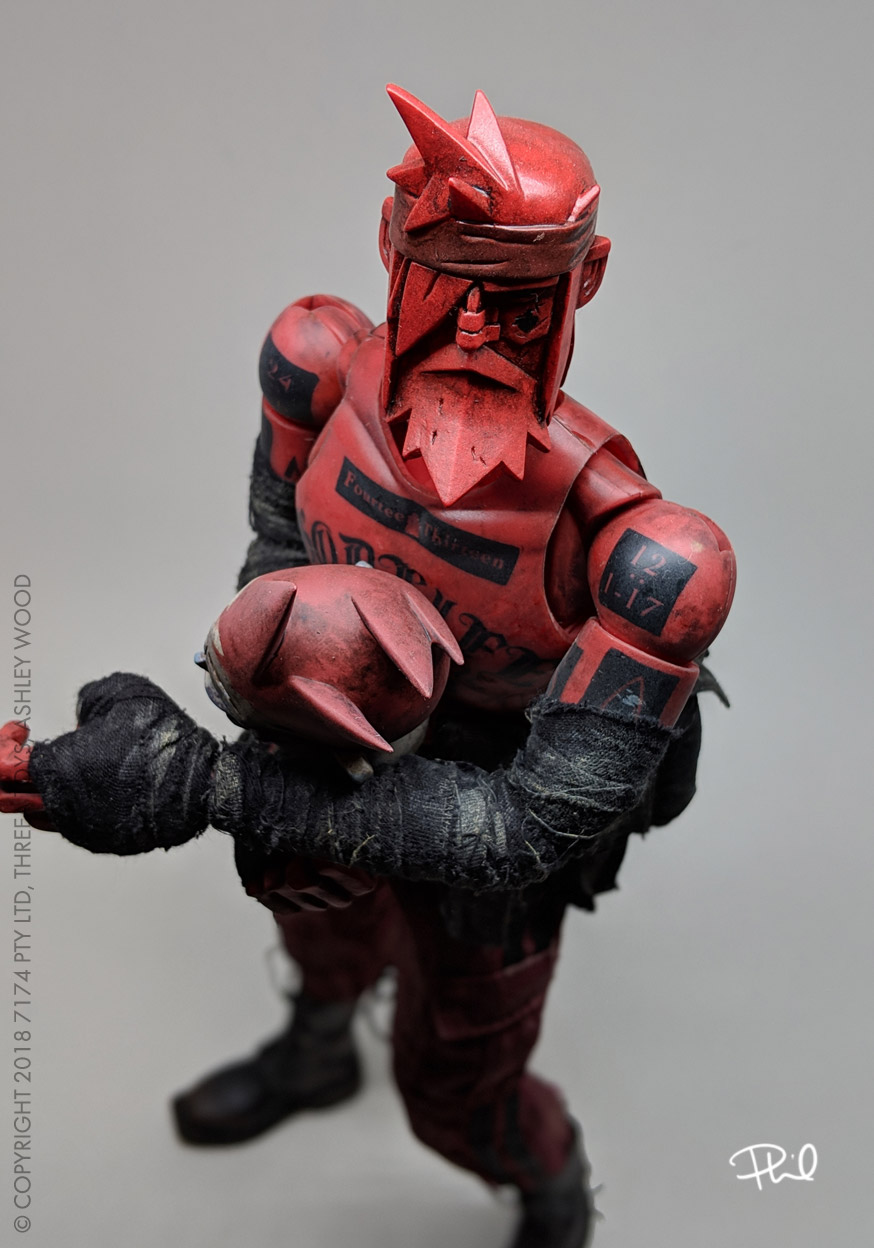 Red Night JC by Ashley Wood (one sixth) toy release info, variants