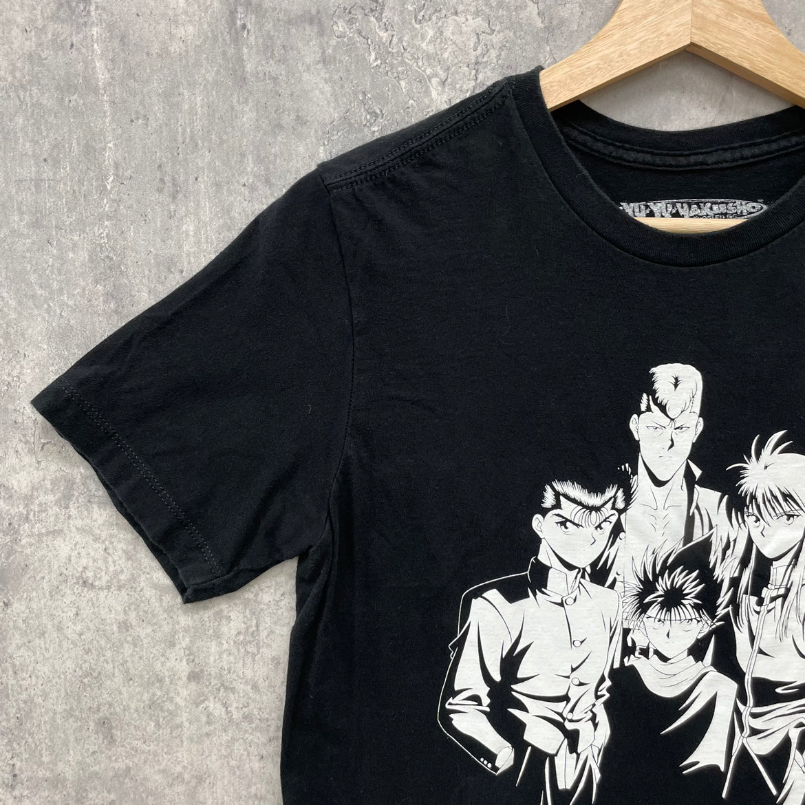 幽遊白書 YuYuHakusho アニメTシャツ 半袖 キャラクター ブラック