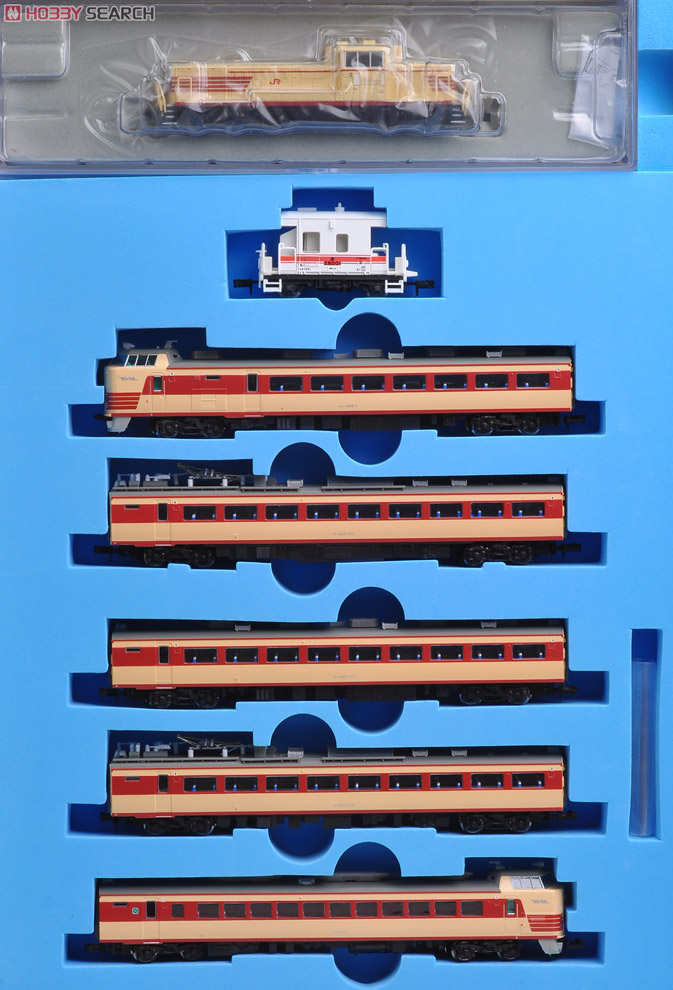 DE10-1755 + ヨ28001 + 485系 特急色 特急「有明」 (7両セット) (鉄道