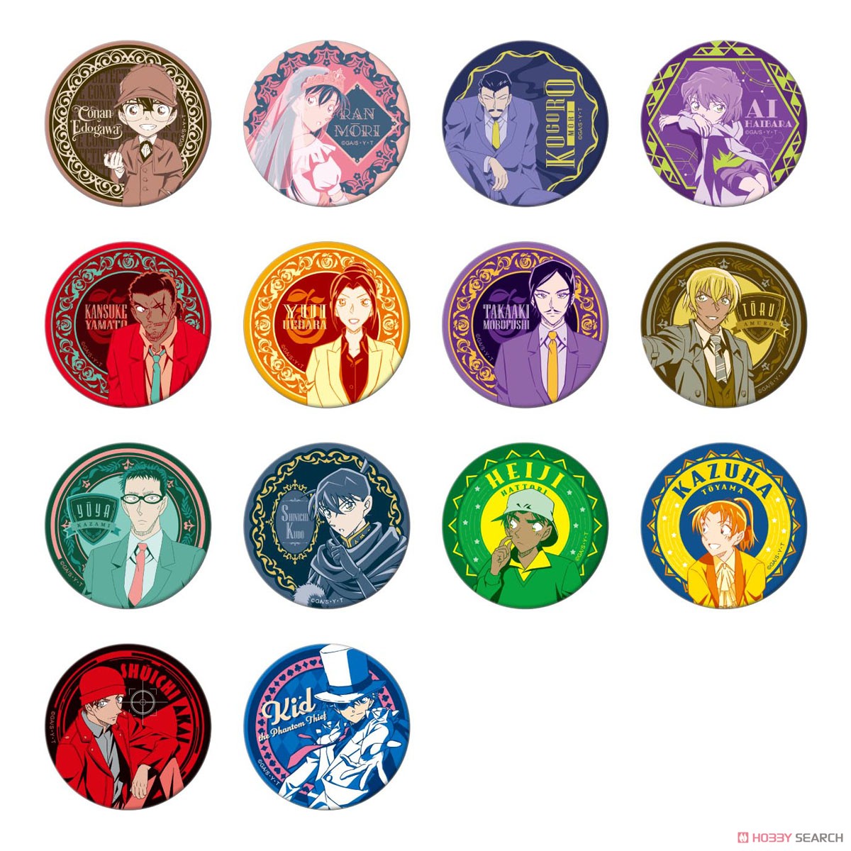 名探偵コナン キャラバッジコレクション B.平次がいっぱいコンプリート