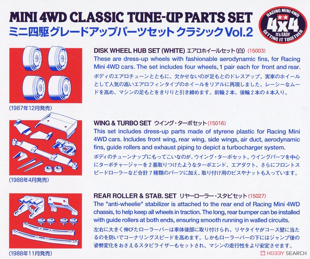 グレードアップパーツセット クラシック Vol.2 (ミニ四駆) - ホビー