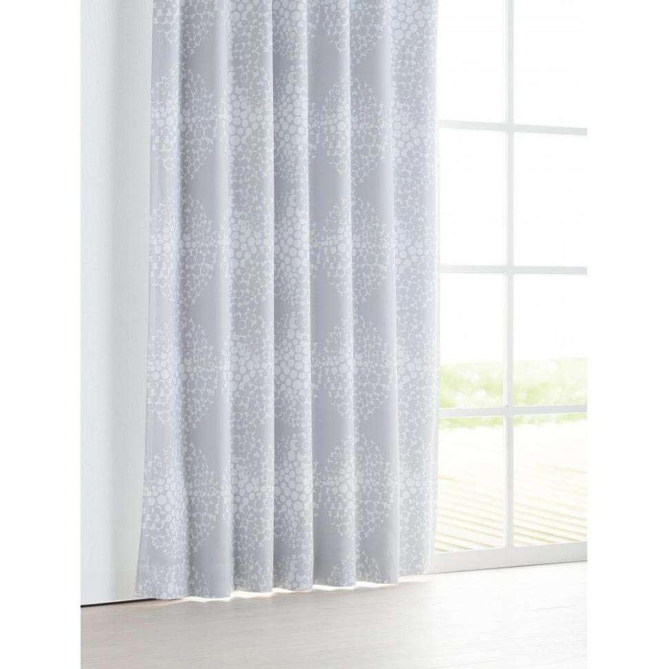 厚地カーテン ブルームボール100×178 2枚組 グレー | TWO-ONE STYLEネット