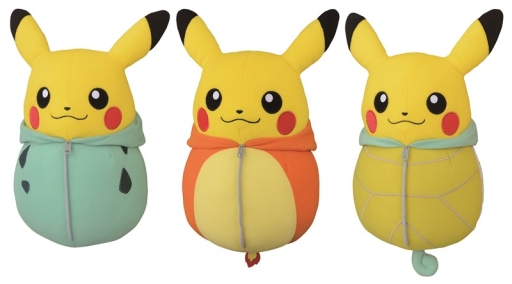 寝袋を着たピカチュウ」のぬいぐるみがプライズに。5月中旬から順次登場
