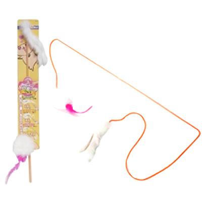 キャティーマン じゃれ猫ふりふり三まい(ワルツ) 猫用じゃらし