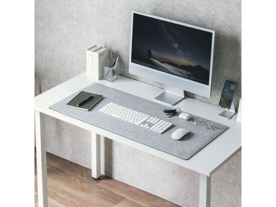 サンワサプライ フェルトデスクマット W900×D400mm グレー MPD-FLT1GY