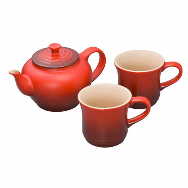 LE CREUSET (ル・クルーゼ) ティーポット&マグ(SS)(2個入り) セット