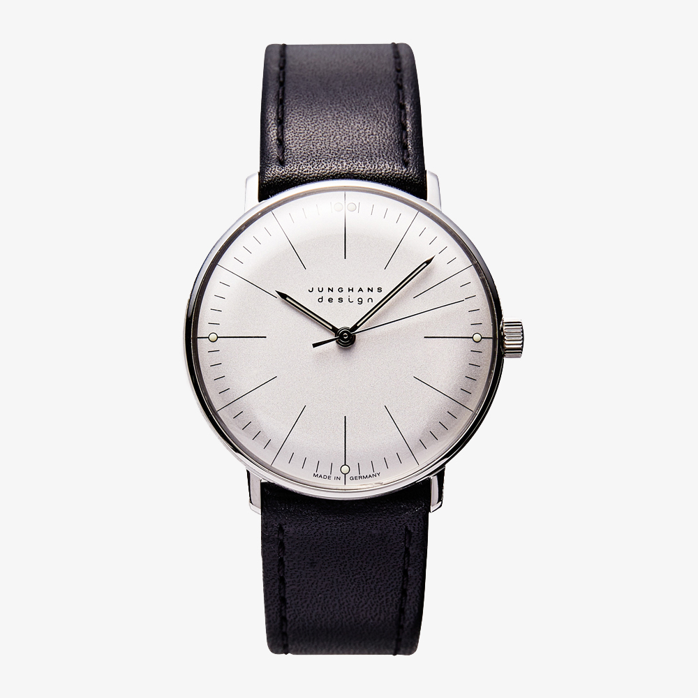 JUNGHANS｜max bill Handaufzug｜Arabic numerals index｜White-Beige