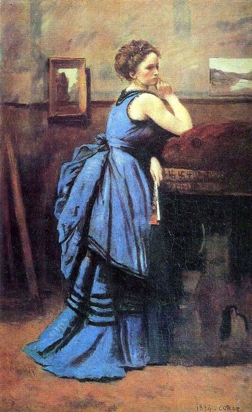 La femme en bleu - Camille Corot