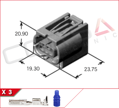 7283-2147-30 - Yazaki | HS-3S - Corsa Technic | 3-Way Kit