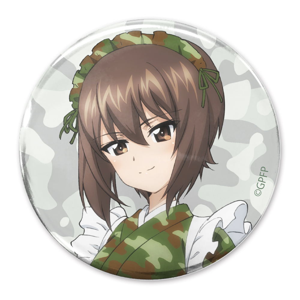 西住まほ 65mm缶バッジ ミリタリーメイドver. [ガールズ＆パンツァー