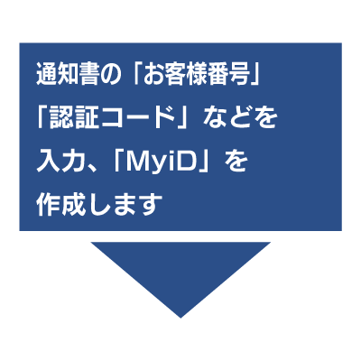お客様番号通知書｜MyiD｜発行依頼 | ミクスネットワーク