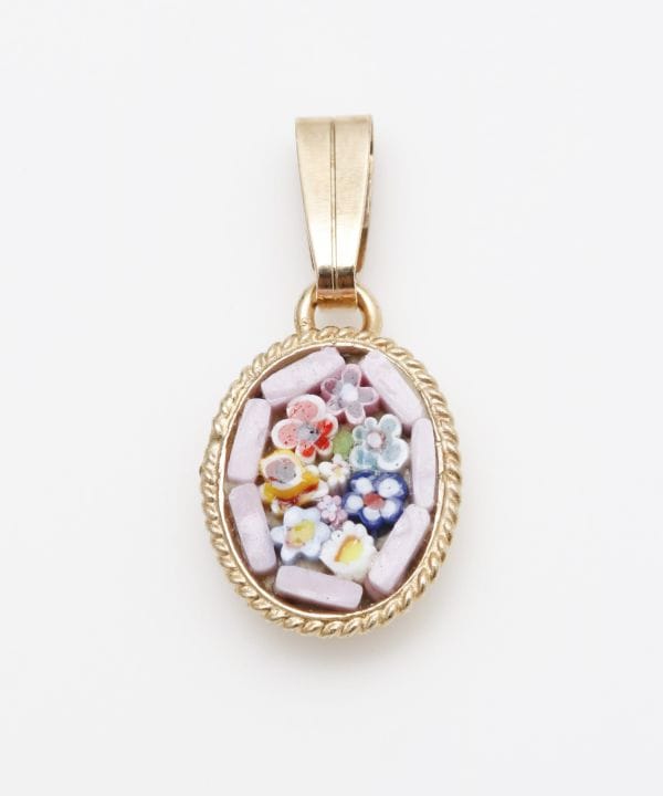 ベネチアンガラス】モザイクミニペンダントトップ(HEART ASST): 『欧州