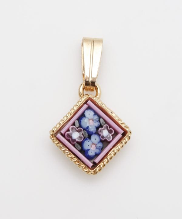 ベネチアンガラス】モザイクミニペンダントトップ(HEART ASST): 『欧州