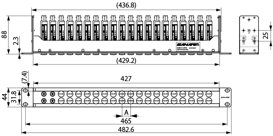75Ωビデオパッチ盤DVシリーズ | パッチ盤・コネクタパネル | カナレ電気