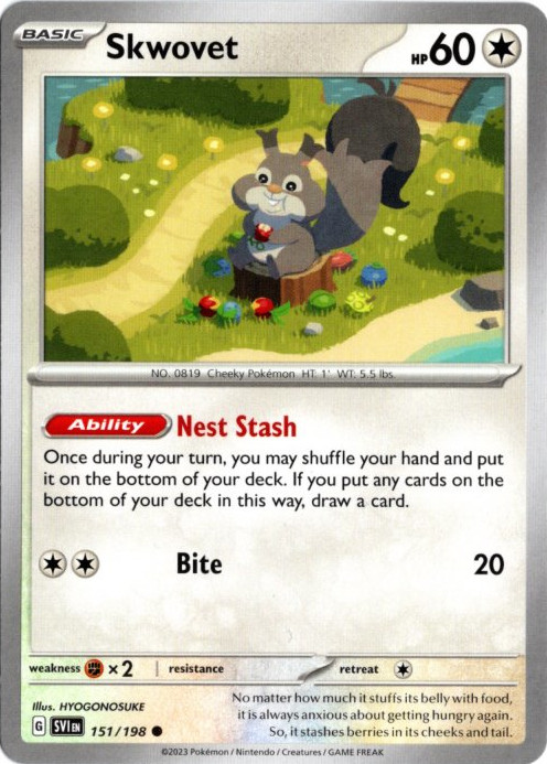 ホシガリス 海外版 英語版 Skwovet - 151/198 -【Card Chicken】