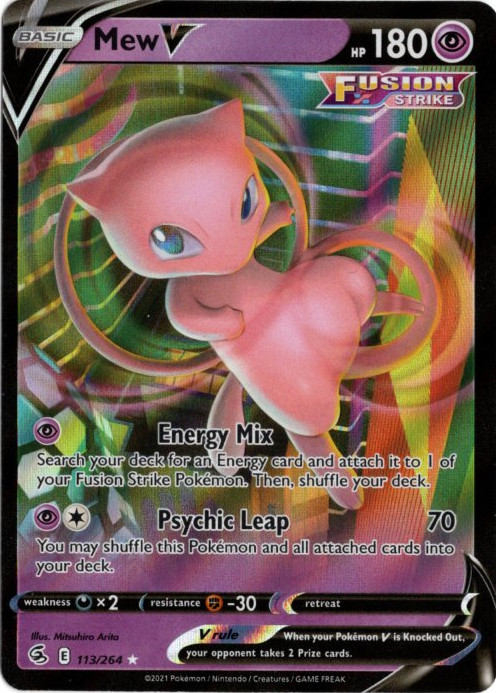 ミュウV 海外版 英語版 Mew V - 113/264 -【Card Chicken】