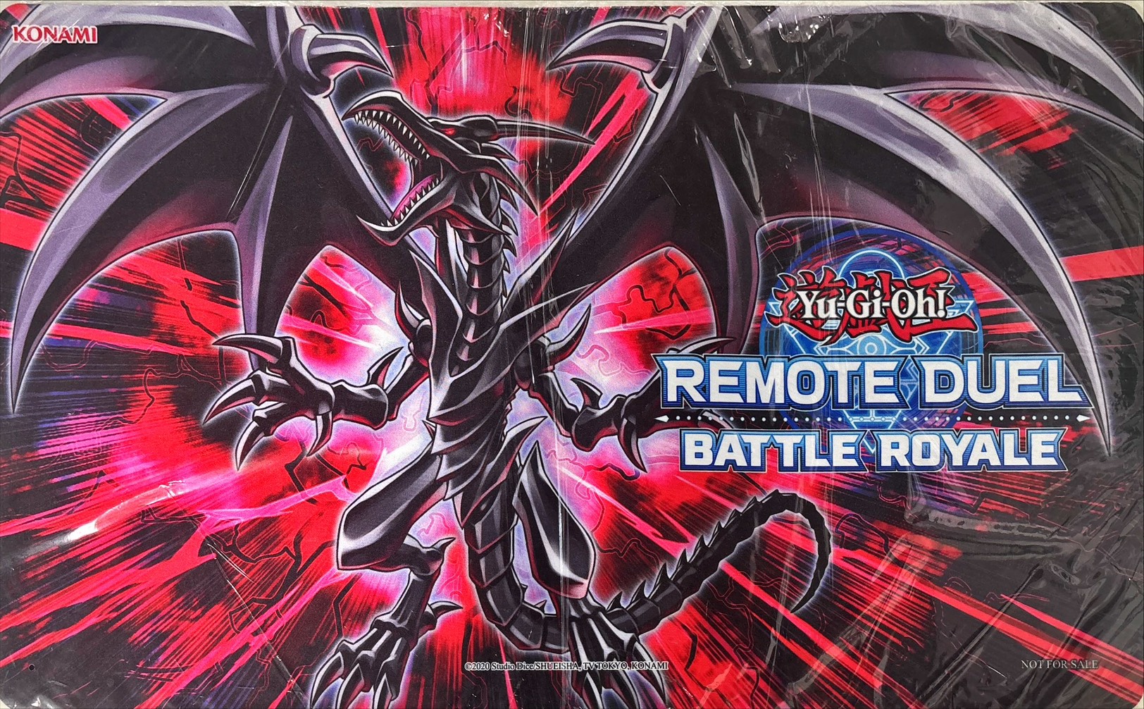 プレイマット『真紅眼の黒竜(REMOTEDUEL)』【-】{-}《プレイマット》