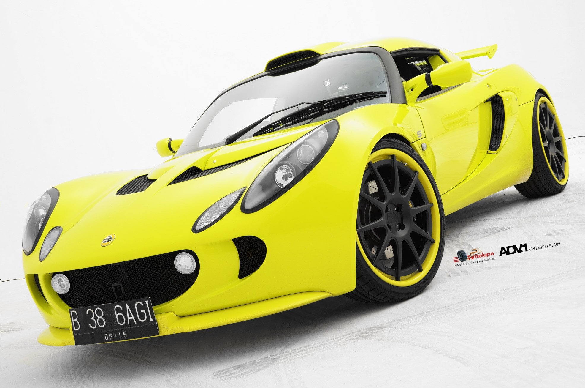 Lime Green Lotus Exige Fitted with ADV1 Forged Wheels | CARiD.com