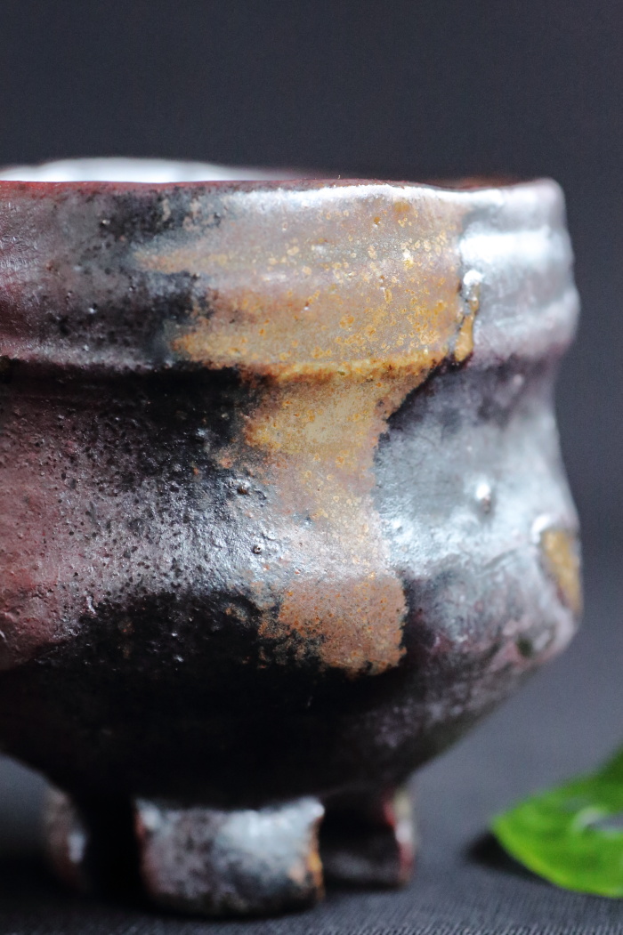 原田拾六 備前ぐい吞み 備前焼 薪窯焼成焼〆酒器 盃 共箱