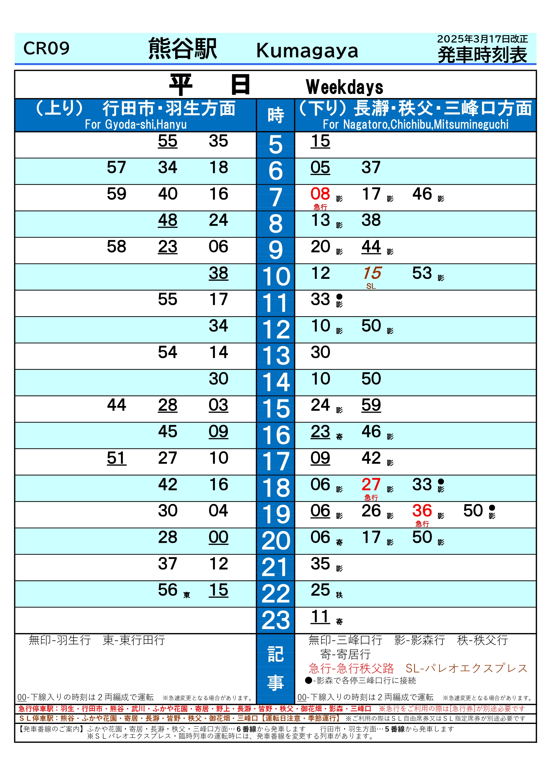 電車時刻表 - 埼玉県立総合教育センターホームページ