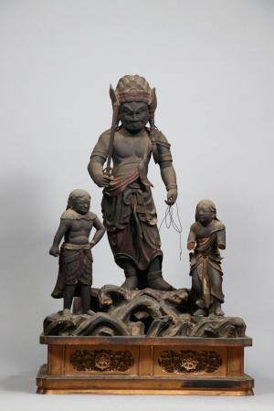 観音寺 木造不動明王立像 附木造二童子立像二躯 - 福知山市