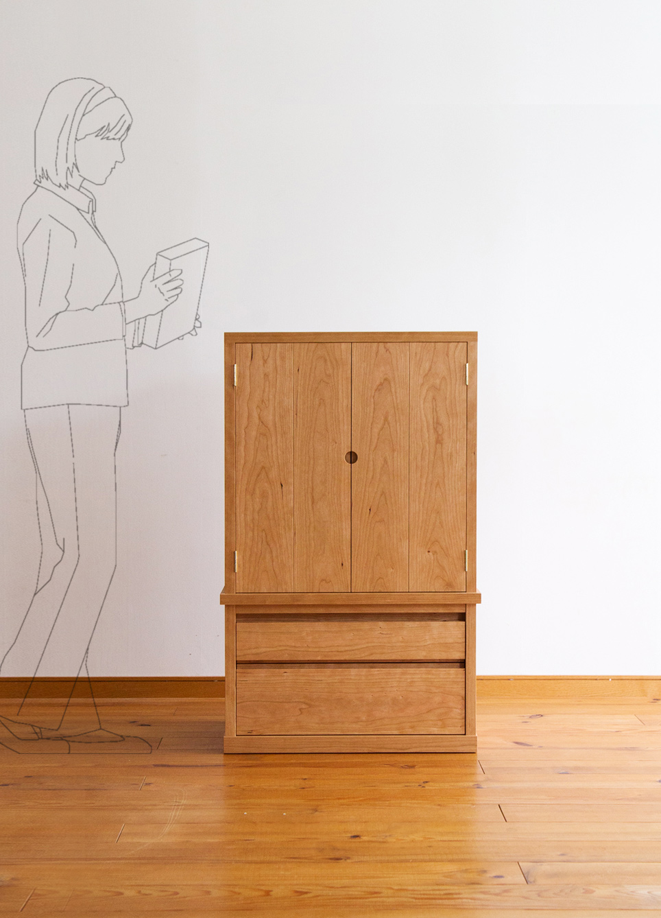 チェリーの祖霊舎（御霊舎）C-422アレンジ C-495 家具工房クラポ