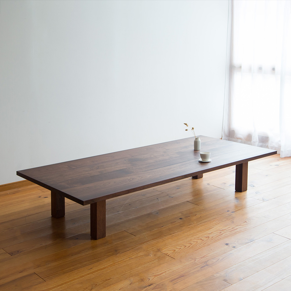 200cmのローテーブル5264・T-262 家具工房クラポ