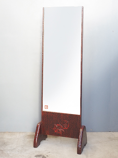 鎌倉彫　姿見　鏡　和風　豪華 17姿見上彫 鎌倉彫 - 鏡台・ドレッサーの専門店 大川の田中鏡台店