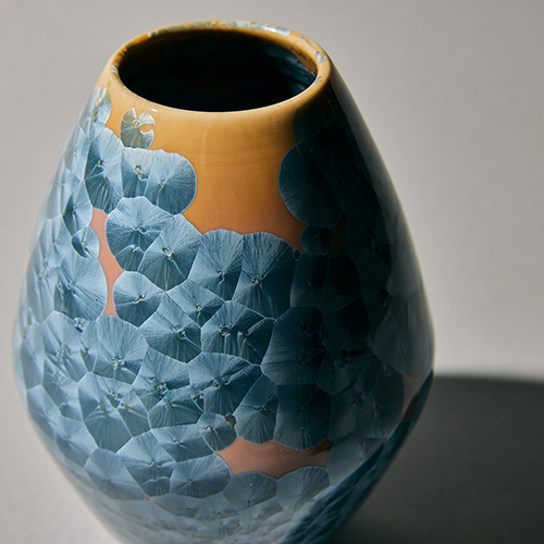 青山フラワーマーケット/花結晶花器 灰青 | 青山フラワーマーケット