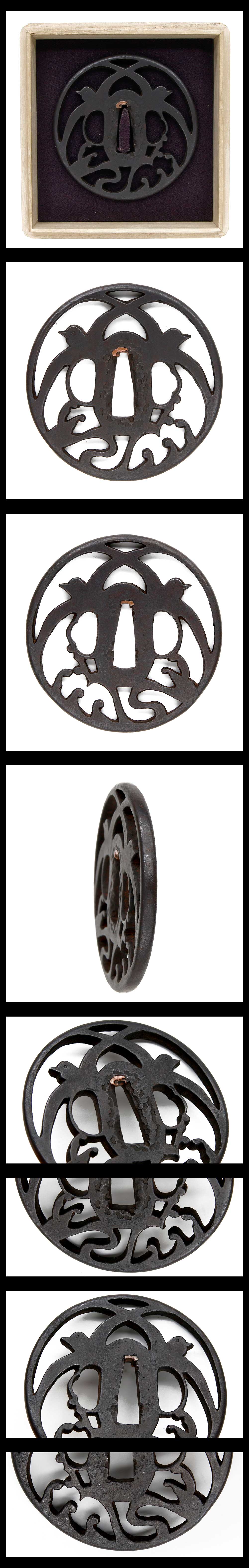 鍔：無銘（尾張）（保存刀装具） | 日本刀販売の葵美術