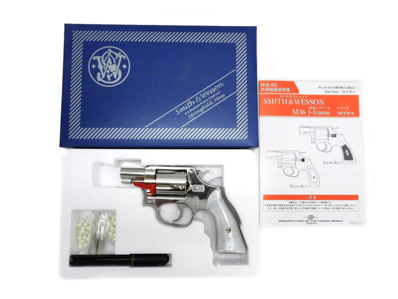 タナカ] S&W M36 チーフスペシャル 2インチ スクエアバット トラビス