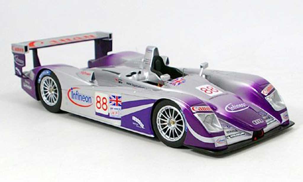 Diecast model cars Audi R8 Le Mans 1/18 Spark Le Mans no.4 team
