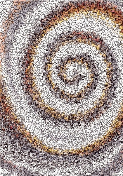 自然発生的渦巻き」 by おこじょ｜Artmeter｜暮らしを彩るアートが